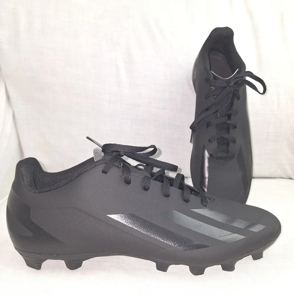 Adidas X Crazyfast.4 GY7433 Black Athletic Synthetic Soccer Cleats Mens 10.5